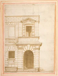 Die Fassade von Giulio Romanos Haus in Rom