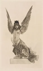 Weibliche Sphinx oder Parallel