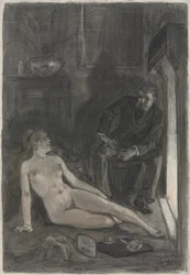 Winterabend, letztes Drittel des 19. Jahrhunderts