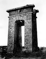 Tor im Norden von Karnak, Nubien, Ägypten, 1878