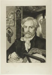 Porträt von Edmond de Goncourt