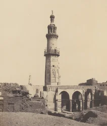 Djirdjeh, Moschee in Ruinen am Ufer des Nils, 1851-52, gedruckt 1853-54
