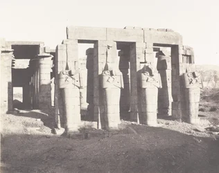 Gournah Theben, Palais genannt das Memnonium, 1851-52, gedruckt 1853-54