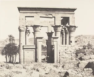 Ile de Fileh Philä, Gebäude des Ostens - Westfassade - Ansicht