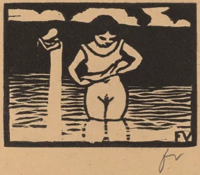 Mädchen hebt ihr Hemd, 1893