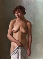 Stehendes junges Mädchen