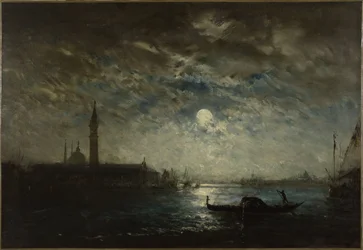 Venedig und der Campanile im Mondlicht, zwischen 1870 und 1890
