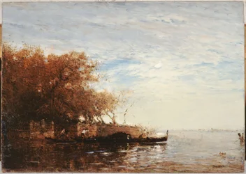 Venedig, der französische Garten im Mondlicht, zwischen 1880 und 1890