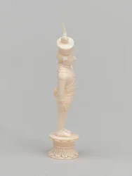 Weißer Bauer, Schachfigur, Indien, ca. 1820