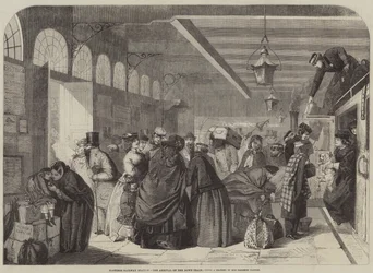 Bahnhof Hastings, die Ankunft des Zuges