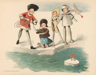 Illustration für Die Golliwoggs Polarabenteuer