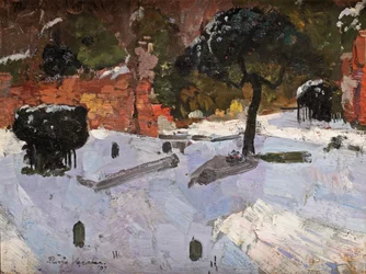 Friedhof in Warmond, 1907