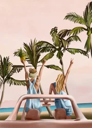 Tropische Strandfreunde