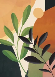 Warme botanische Abstraktion