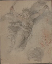 Eine allegorische Frauenfigur