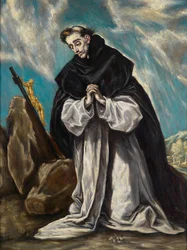 Der heilige Dominikus im Gebet