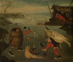 Groteskes Duell auf dem Eis