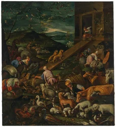 Einzug der Tiere in die Arche Noah (Nachfolger von Jacopo Bassano)