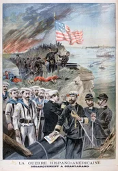 Truppen landen in Guantanamo, Kuba, 1898