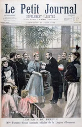 Frau Furtado-Heine zum Offizier der Ehrenlegion ernannt, 1896