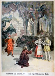 Aufführung von Les Sept Chateaux du Diable, Théâtre du Châtelet, Paris, 1896
