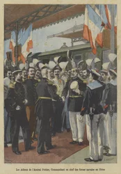 Abschiede von Admiral Edouard Pottier, Kommandant der französischen Seestreitkräfte in China