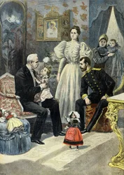 Felix Faure wird in die Intimität der russischen kaiserlichen Familie aufgenommen