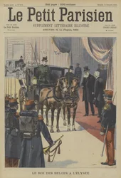 Leopold II., König der Belgier, im Elysee-Palast, Paris
