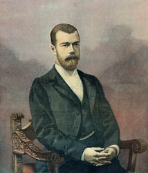 Porträt von Zar Nikolaus II. im Jahr 1896 (Gravur)