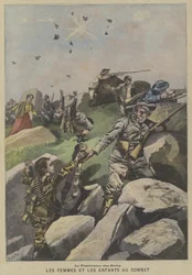 Der Patriotismus der Buren: Frauen und Kinder helfen an der Front