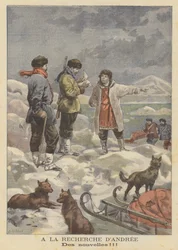 Die Suche nach der vermissten Ballonexpedition von Salomon Andree in der Arktis