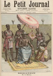 Behanzin (1844-1906), König von Dahomey, aus „Le Petit Journal“, 23. April 1892