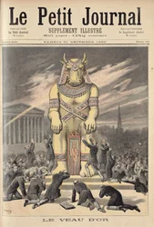 Das goldene Kalb, aus „Le Petit Journal“, 31. Dezember 1892