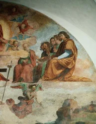 Das Jüngste Gericht (Detail der Apostel links von Christus)