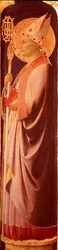St. Augustinus, Pilaster von der Rückseite des rechten Seitenpanels des Santa Trinita Altars, ca. 1434