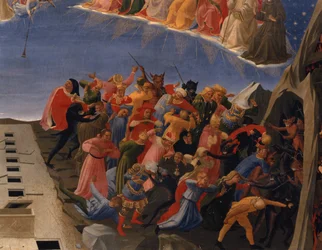 Das Jüngste Gericht, Detail der Verdammten, ca. 1431 (Detail)
