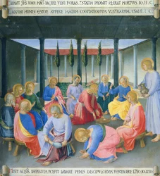 Darstellung der Fußwaschung, Tafel aus dem Armadio degli Argenti (Silbertruhe) mit dem Leben Jesu