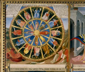 Silberne Truhen, das Rad der Seligen, Detail der Geschichten aus dem Leben Christi