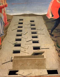 Die offenen Gräber, Detail des Jüngsten Gerichts