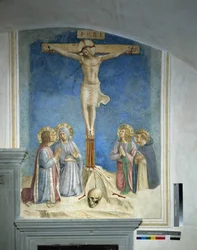 Kreuzigung mit der Jungfrau Maria und dem Heiligen Cosme
