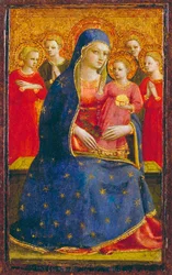 Madonna und Kind mit Engeln, um 1425
