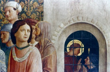 Das Urteil des Heiligen Laurentius (Detail), Mitte des 15. Jahrhunderts