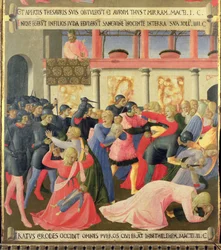 Der Kindermord in Bethlehem, Detail aus der ersten Tafel des Silberschatzes der Santissima Annunziata, um 1450-53