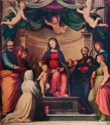 Die mystische Hochzeit der Heiligen Katharina von Siena, 1511, 1911