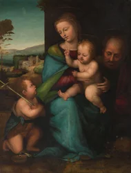 Die Heilige Familie mit Johannes dem Täufer, um 1505-1515