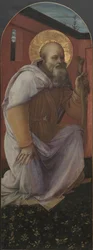 Tafel eines Triptychons: St. Antonius Abt