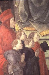 Porträt von Datini und Buonomini del Ceppo, aus dem Madonna del Ceppo Altarbild