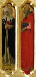 Heilige Katharina von Siena und Heiliger Hieronymus aus dem Perugia-Altar, ca. 1437