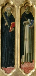 Heilige Benedikt und Petrus der Märtyrer aus dem Perugia-Altarbild, ca. 1437