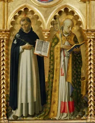 Heilige Dominikus und Nikolaus von Bari vom Perugia-Altar, ca. 1437